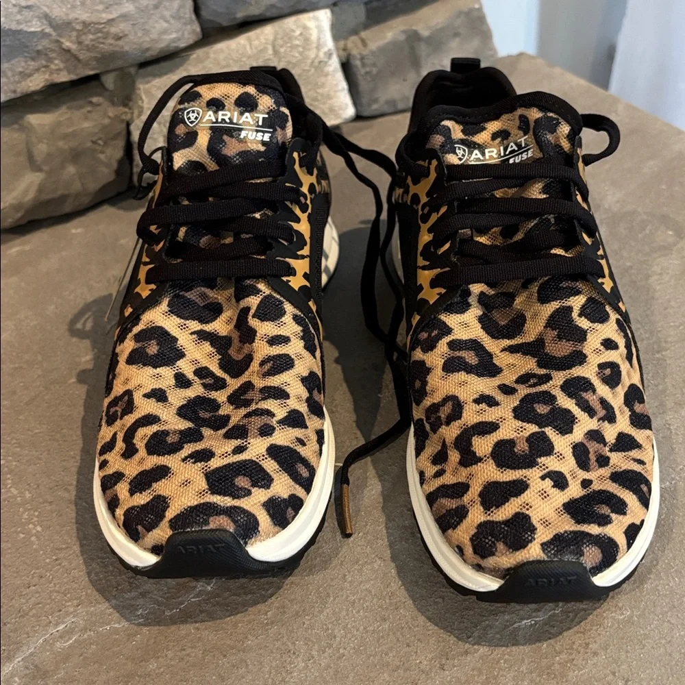 Ariat Fuse Leopard Print Lightweight EVA midsole,rubber outsole,mesh upper - Picture 3 of 11